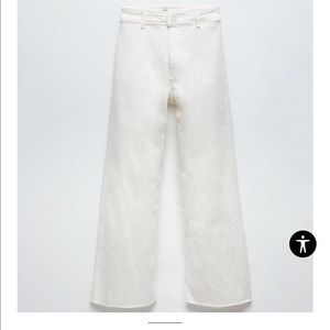 Zara the marine white jeans